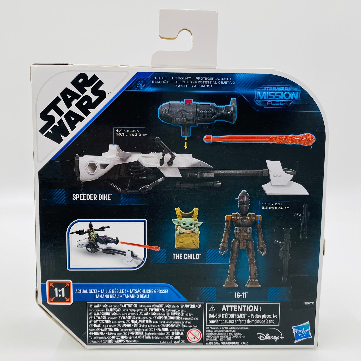 Star Wars Mission Fleet IG-11 & The Child (Grogu) with Speeder Bike boxed figures & vehicle (2021) Hasbro