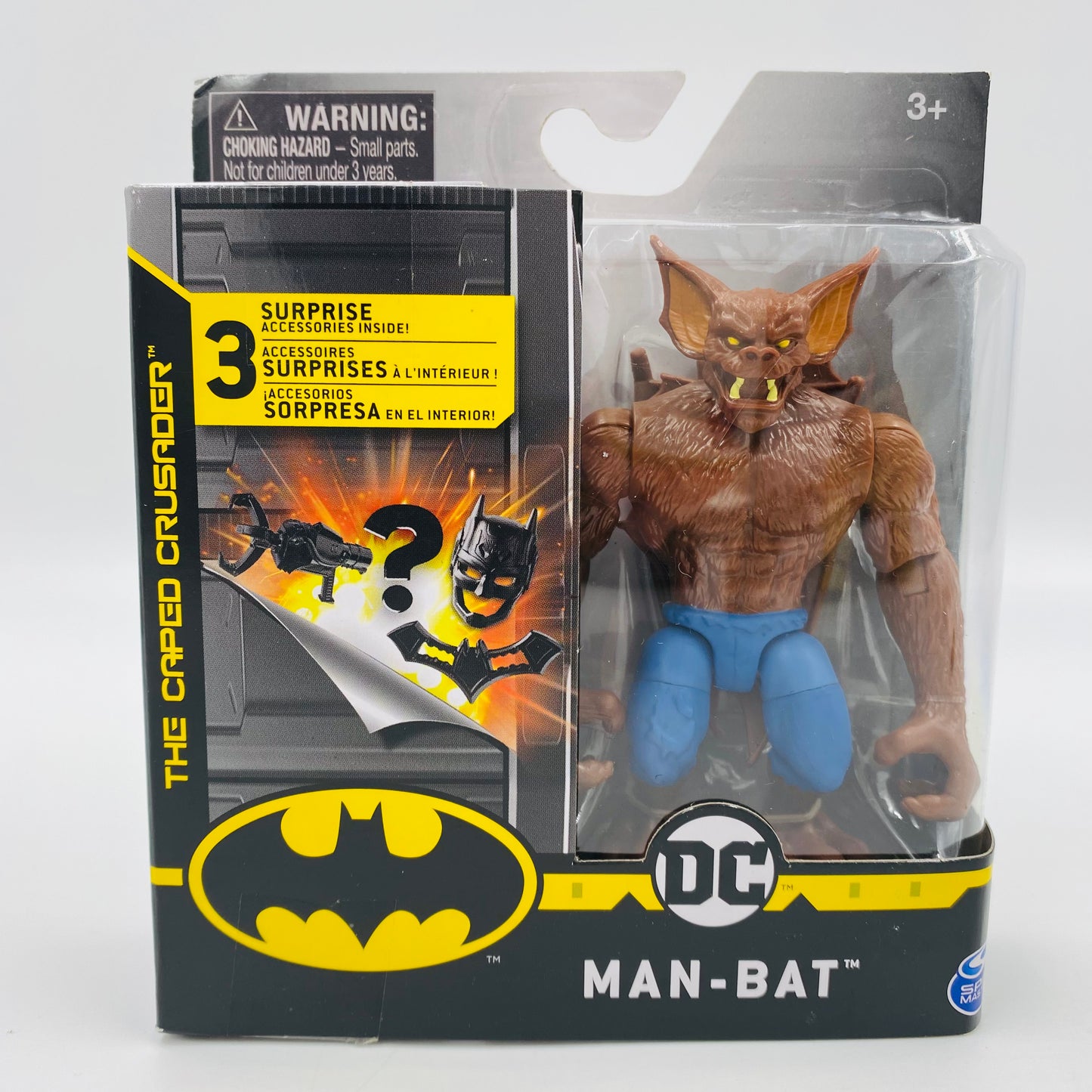 Batman The Caped Crusader Creature Chaos Man-Bat (brown fur & blue pants) (2020) Spin Master