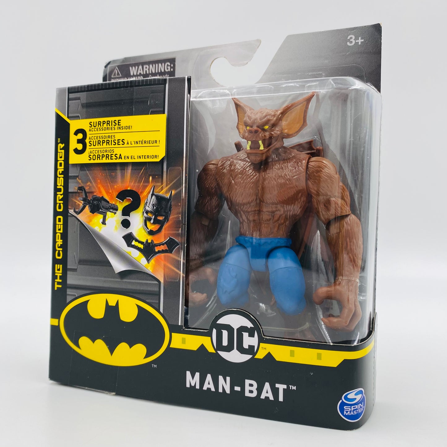 Batman The Caped Crusader Creature Chaos Man-Bat (brown fur & blue pants) (2020) Spin Master