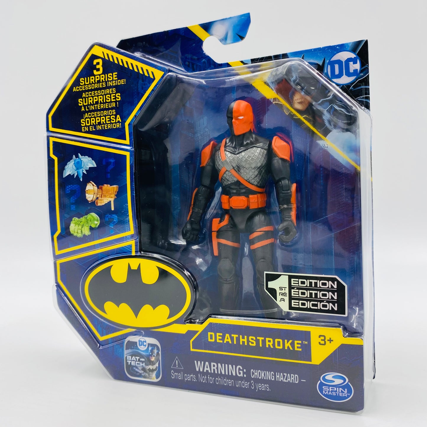 Batman Bat-Tech Deathstroke carded 4” action figure (2021) Spin Master