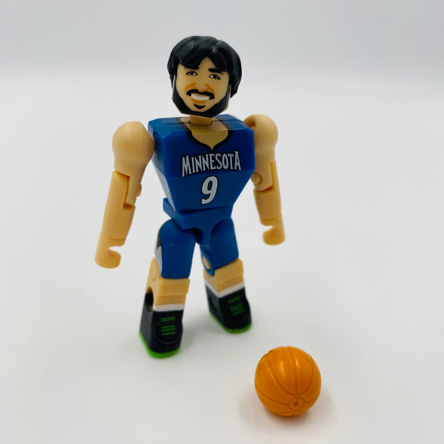 C3 Construction NBA Series 1 Minnesota Timberwolves Ricky Rubio loose 2" action figure (2015) Play Along Toys