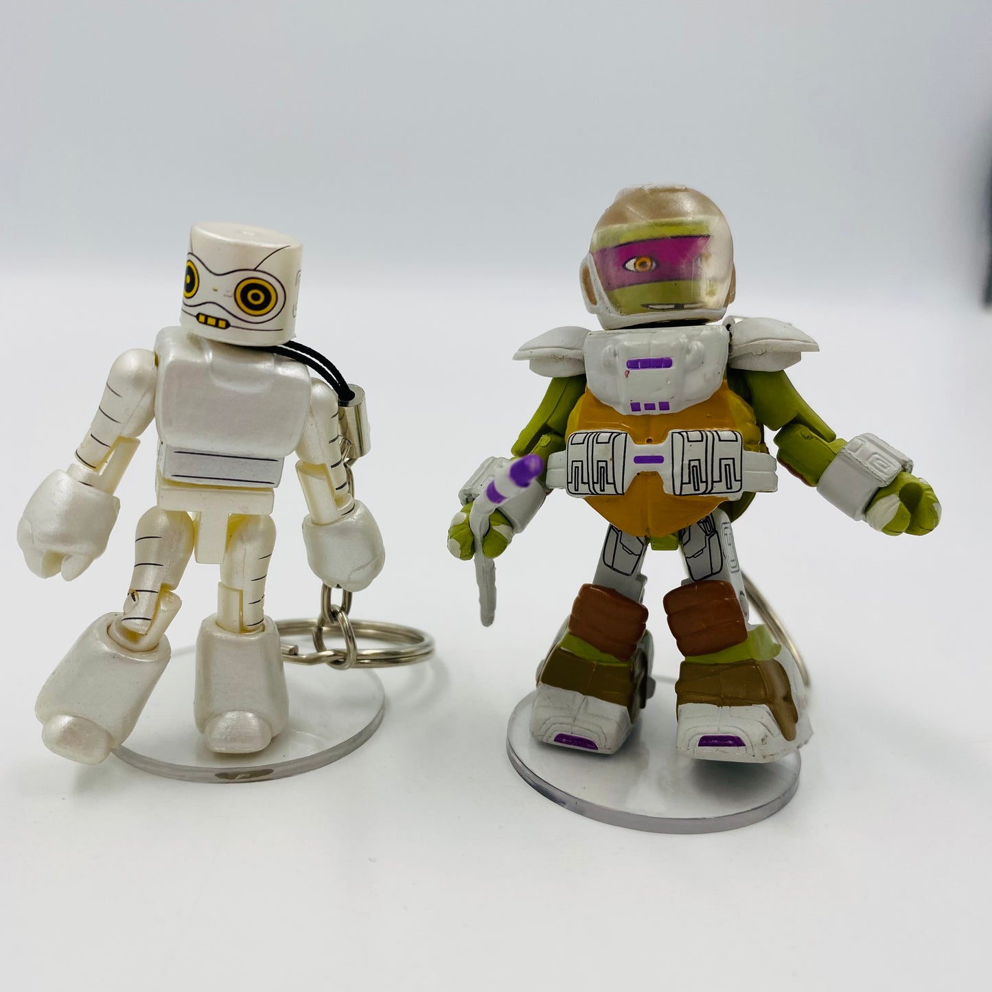 Minimates Teenage Mutant Ninja Turtles series 4 Dimension X Donatello & Fugitoid loose 2" action figures (2016) Diamond Select Toys & Art Asylum