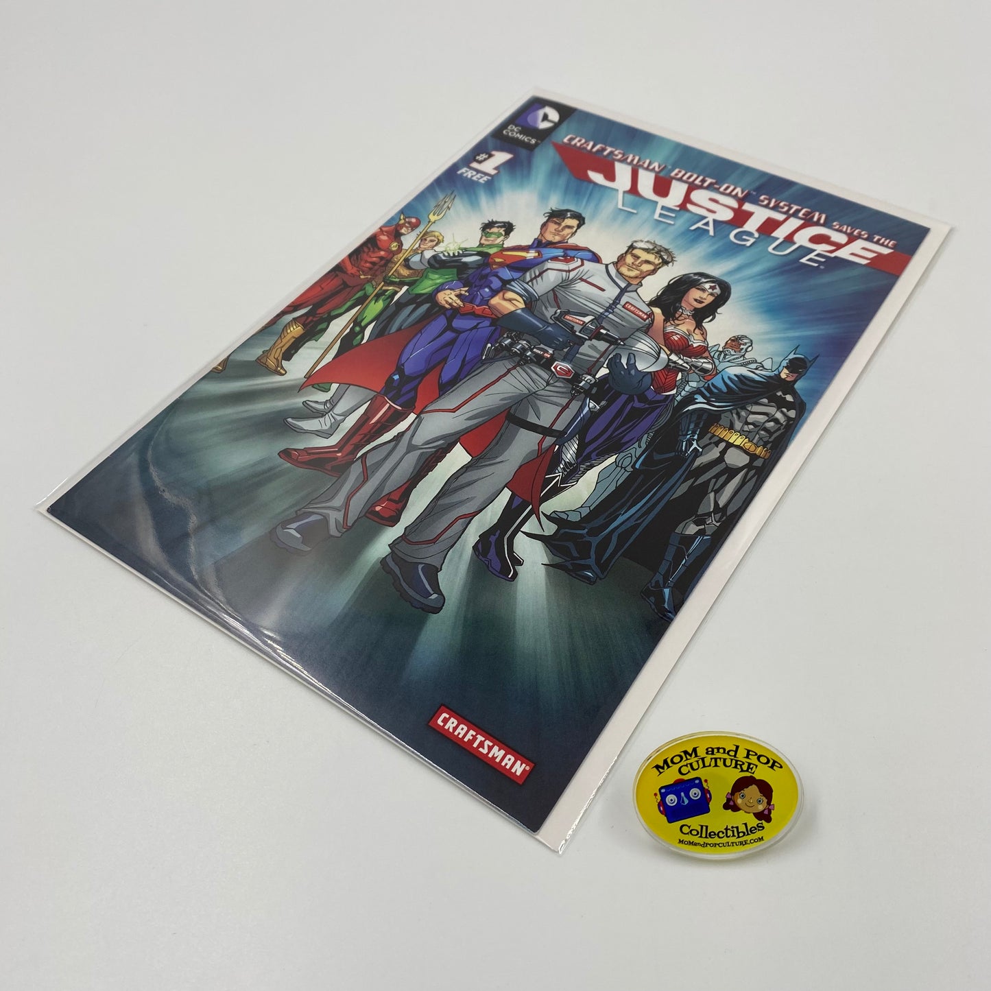 Craftsman Bolt-On System Saves The Justice League #1 (2012) DC & Craftsman (VG)
