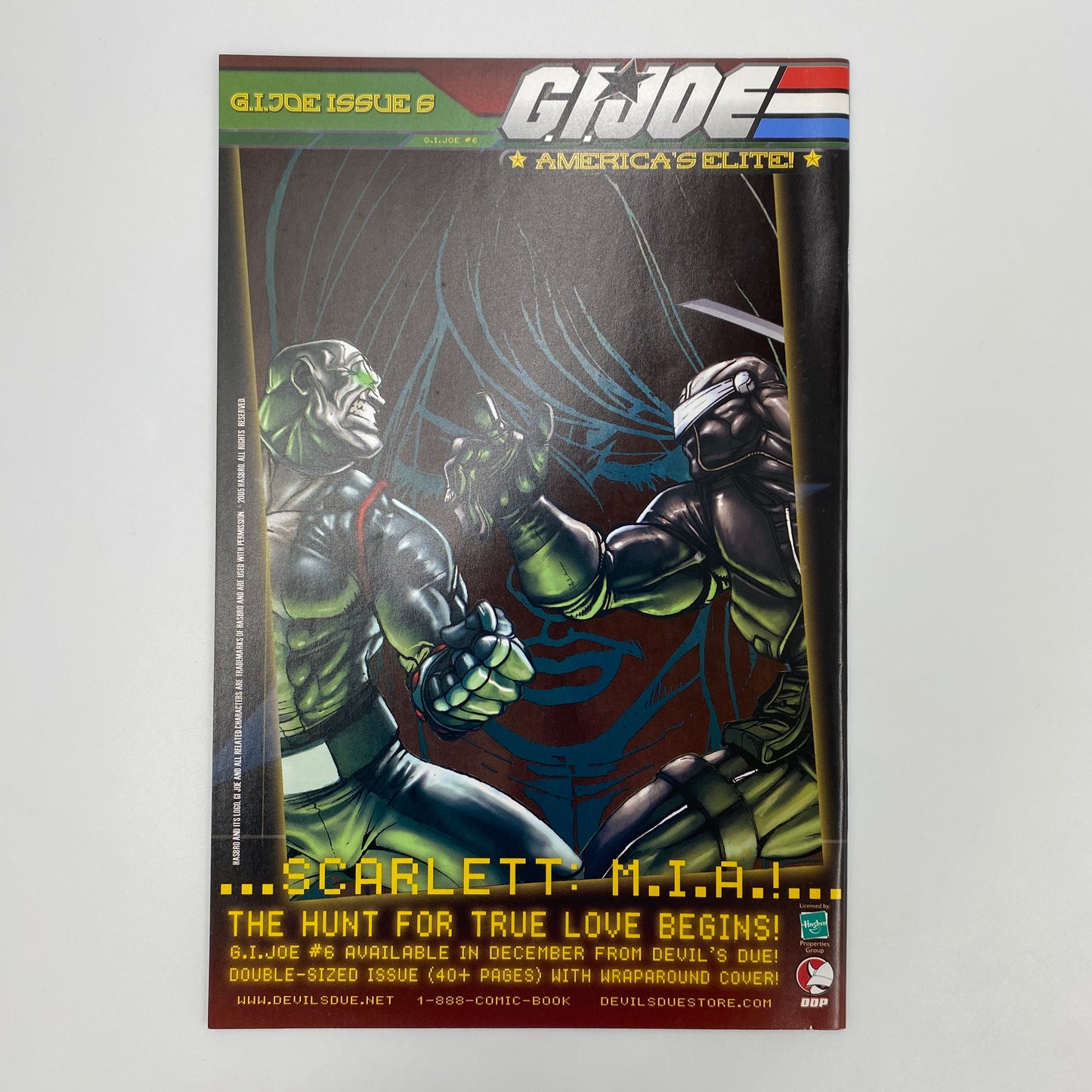 G.I. Joe America’s Elite #5 (2005) Devils Due (FN+)