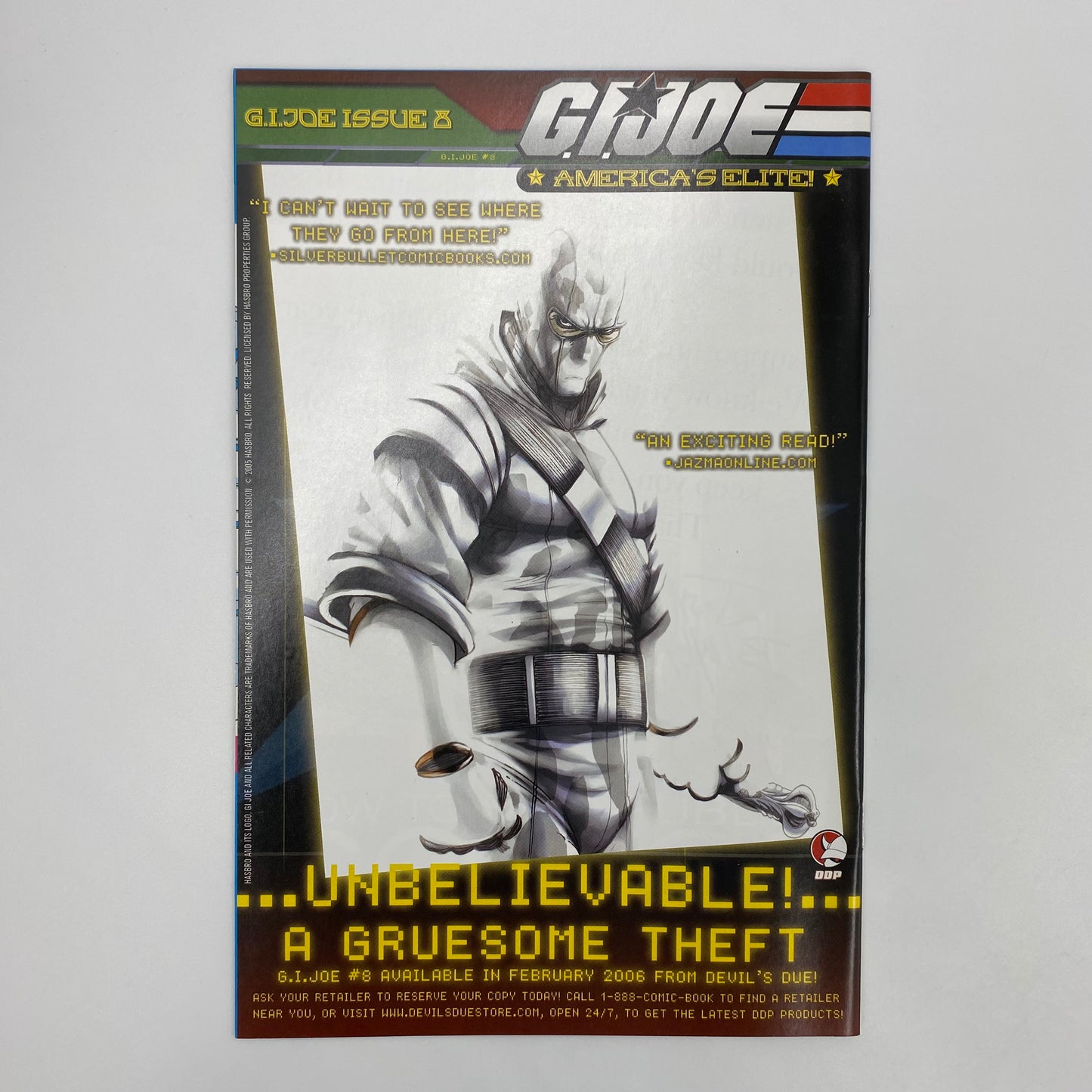 G.I. Joe America’s Elite #7 (2006) Devils Due (FN+)