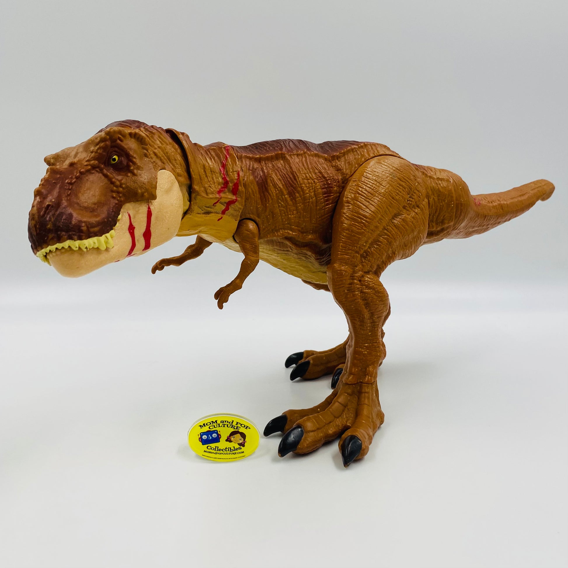 Jurassic World Tyrannosaurus Rex & Monolophosaurus (battle damage) loo ...