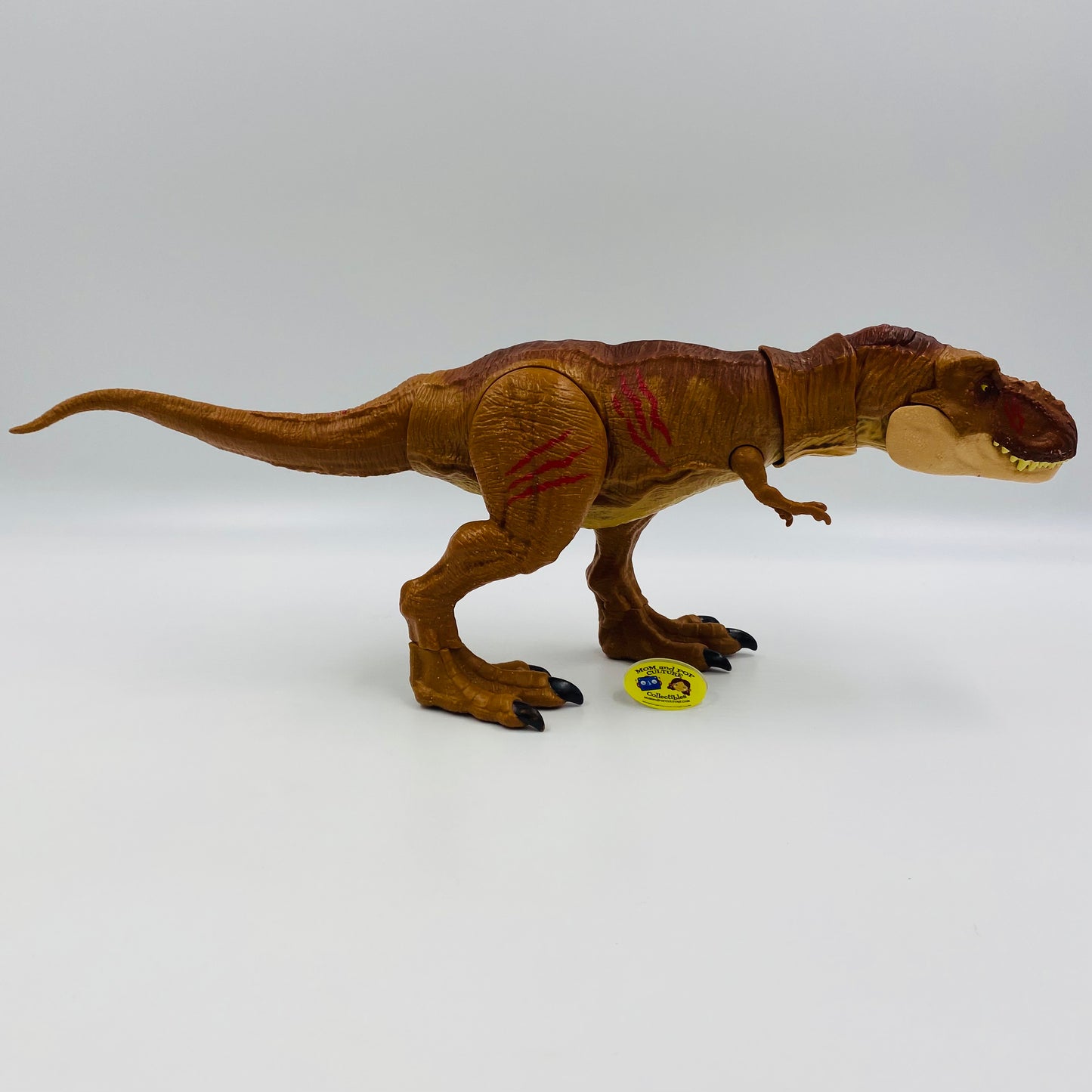 Jurassic World Tyrannosaurus Rex & Monolophosaurus (battle damage) loose action figures (2018) Mattel