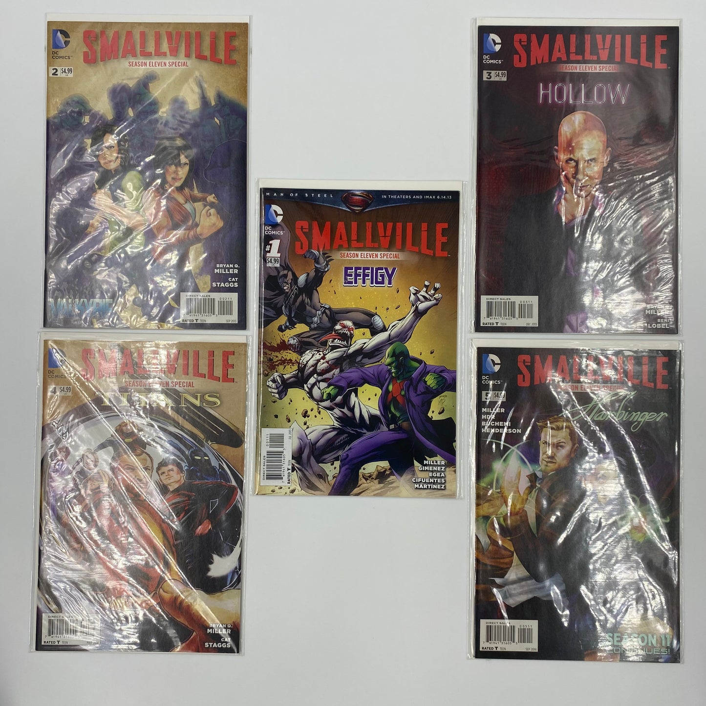 Smallville Season 11 Special #1-5, #1 Effigy, #2 Valkyrie, #3 Hollow, #4 Titans, #5 Harbinger (2013-2014) DC (FN, FN, FN, FN+, FN)