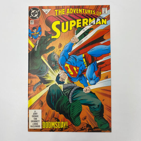 The Adventures of Superman #497 Doomsday part 4 (1992) DC (VF+)