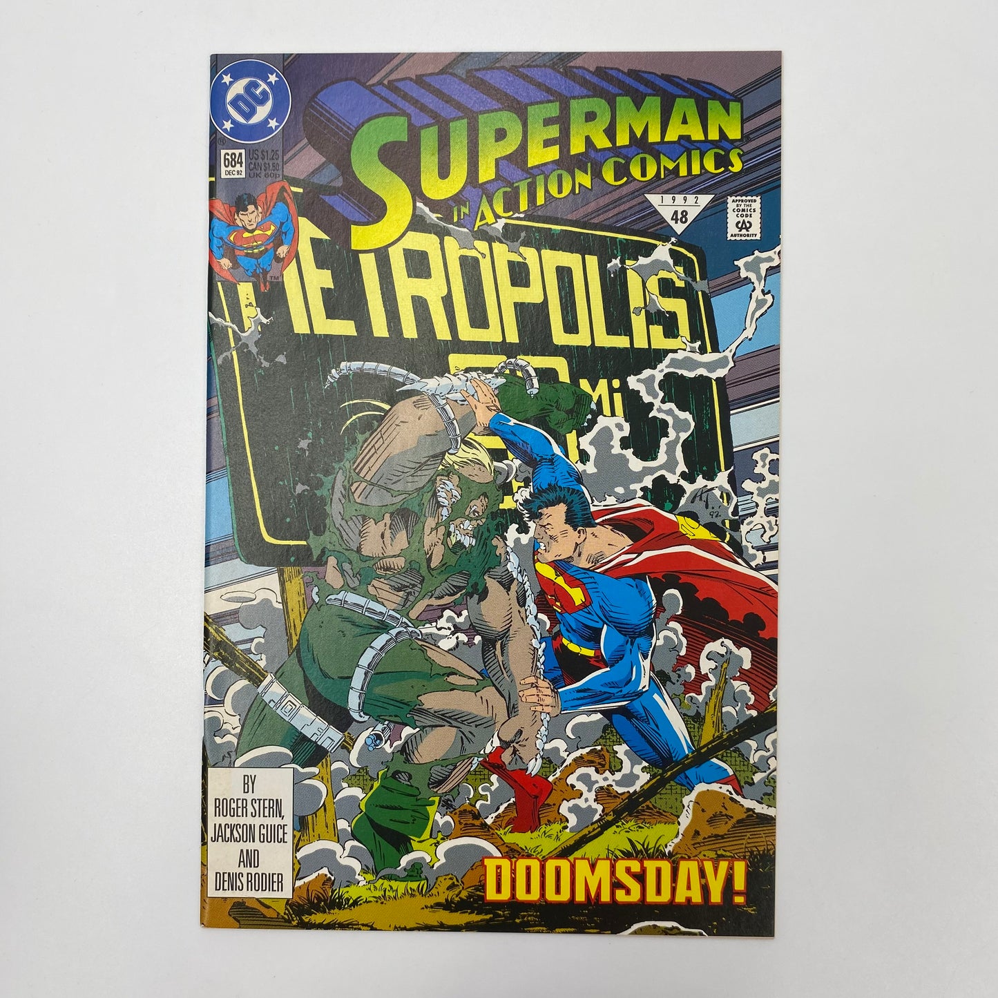 Action Comics #684 Doomsday part 5 (1992) DC (VF)