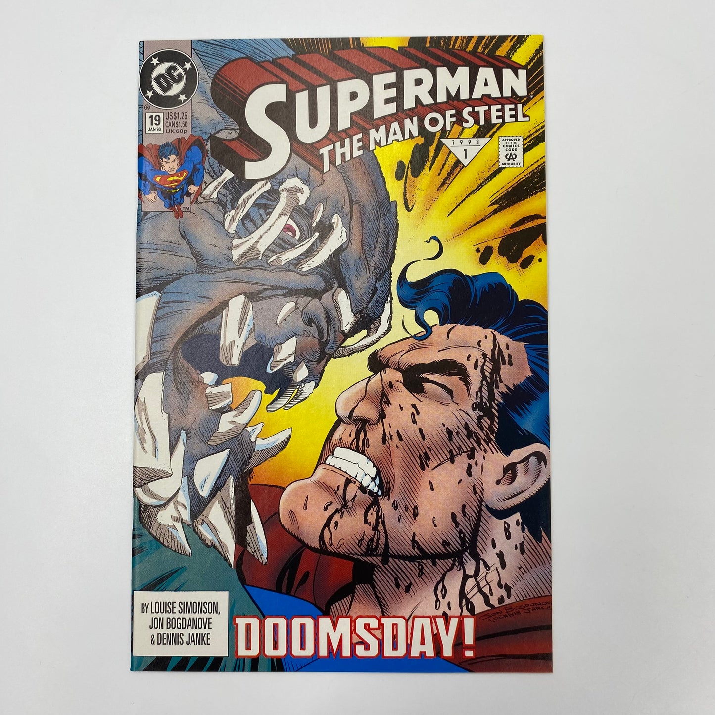 Superman The Man of Steel #19 Doomsday part 6 (1993) DC (VF+)
