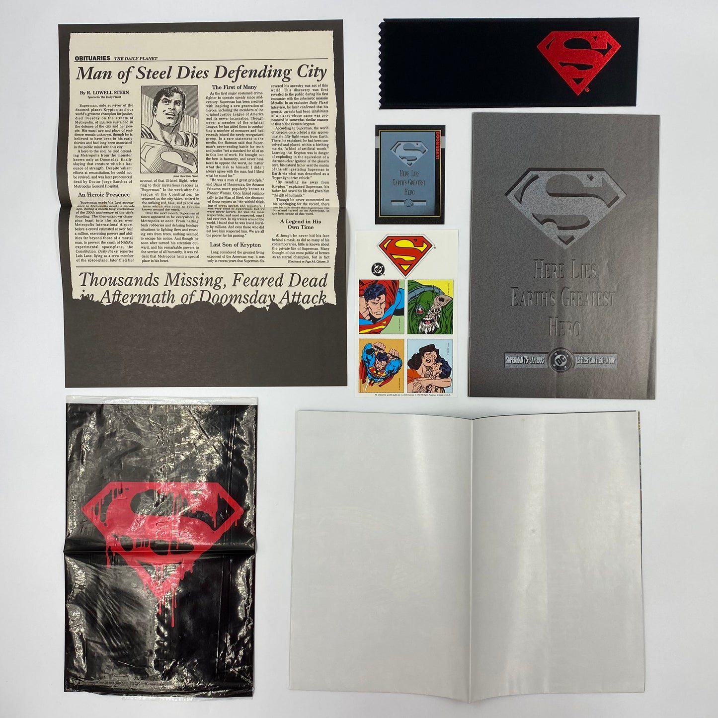 Superman #75 unbagged/complete Doomsday part 7 (1993) DC (FN)