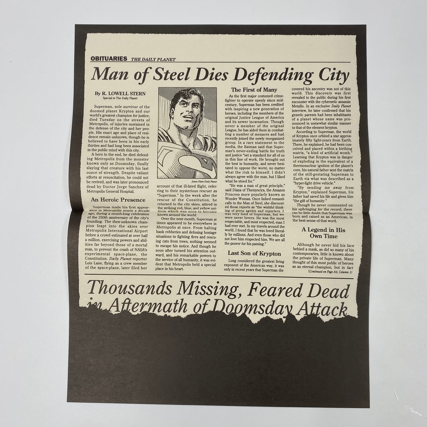 Superman #75 unbagged/complete Doomsday part 7 (1993) DC (FN)