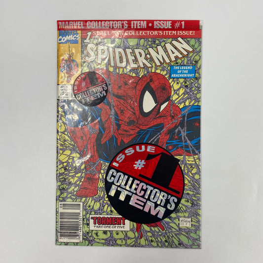 Spider-Man #1 polybagged newsstand edition (1990) Marvel (VF-)