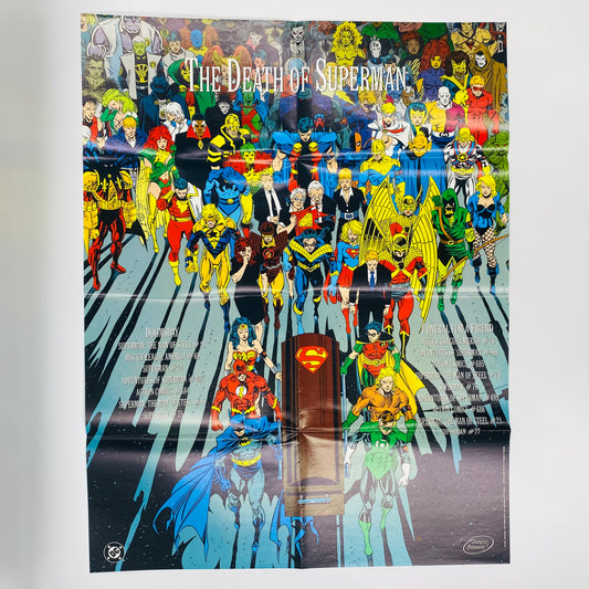 Superman #75 Full-Color 26” x 20” Memorial Poster (1993) DC