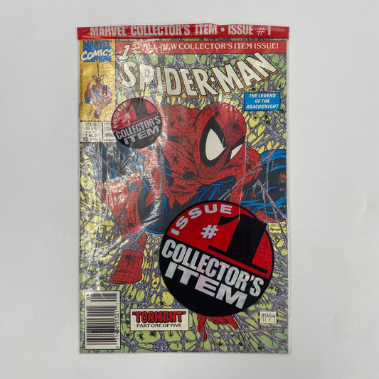 Spider-Man #1 polybagged newsstand edition (1990) Marvel (FN+)