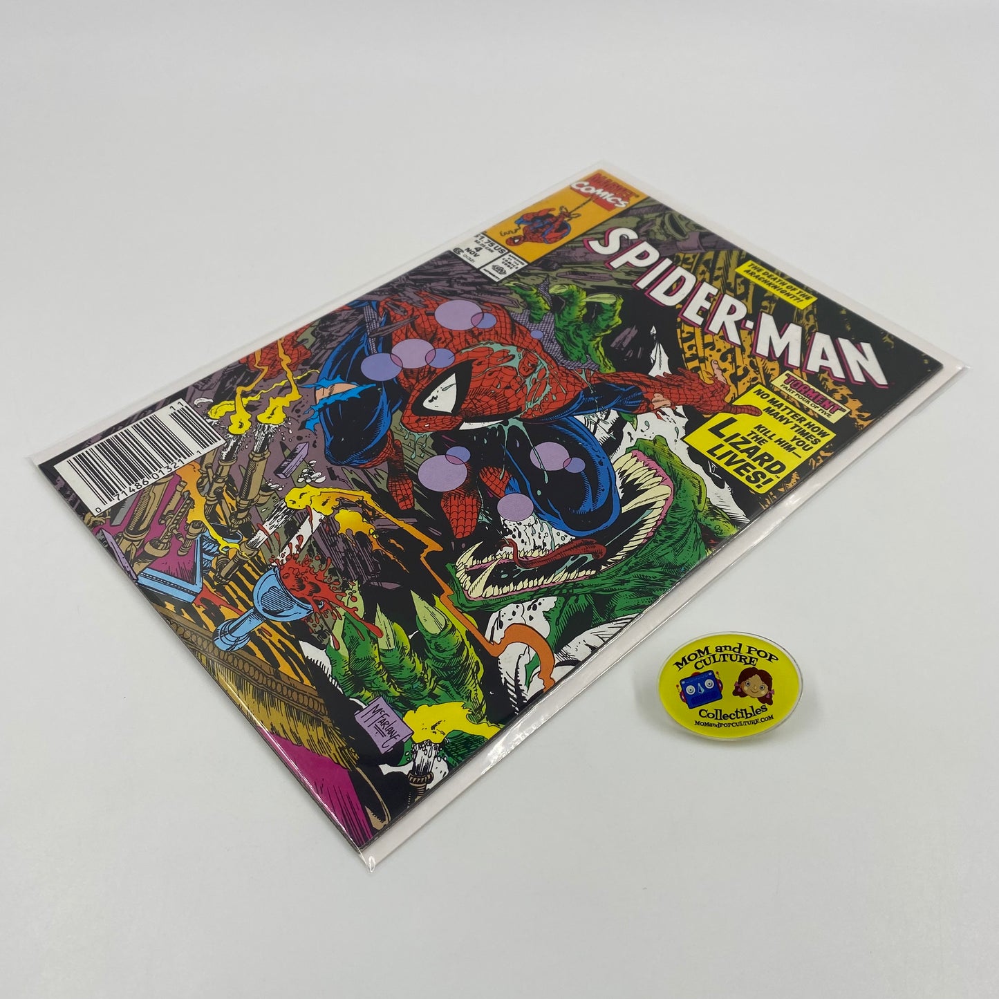 Spider-Man #4 newsstand edition (1990) Marvel (VG+)