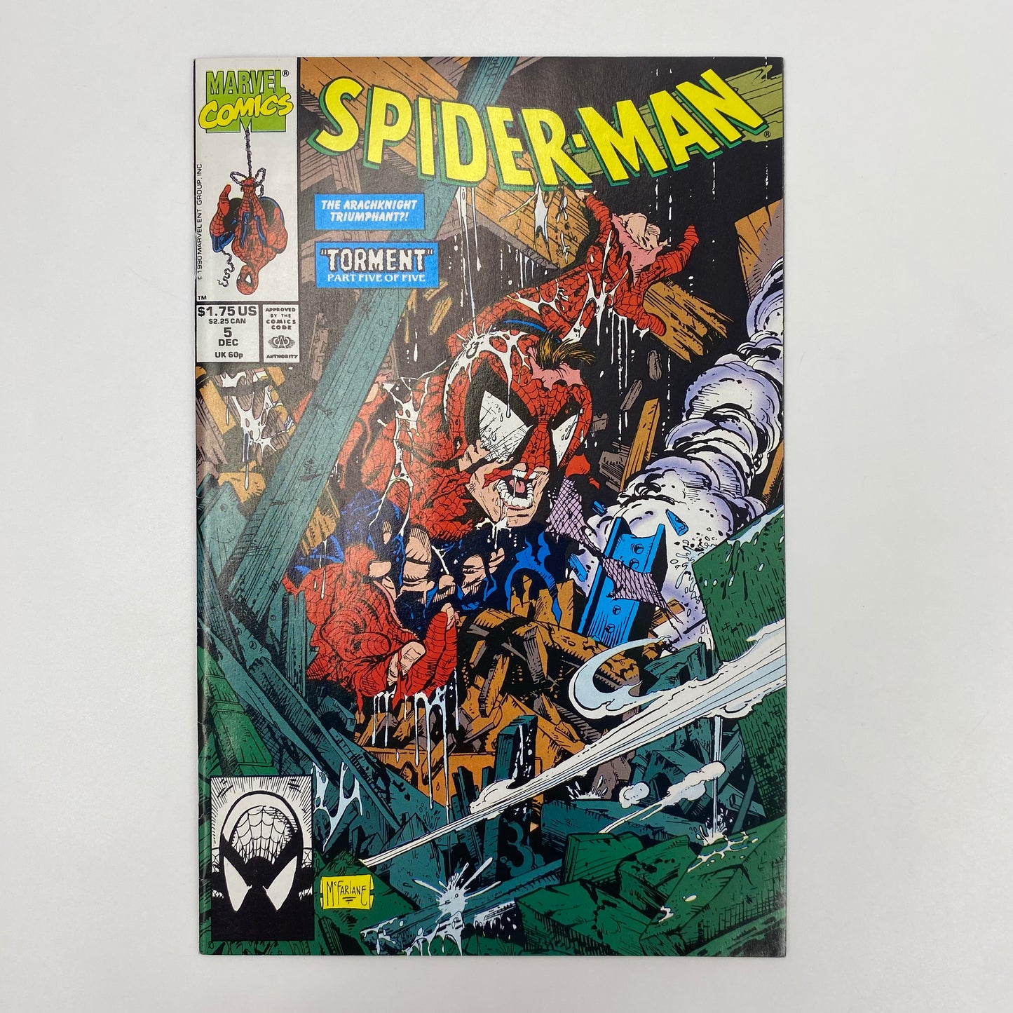 Spider-Man #5 direct edition (1990) Marvel (FN-)