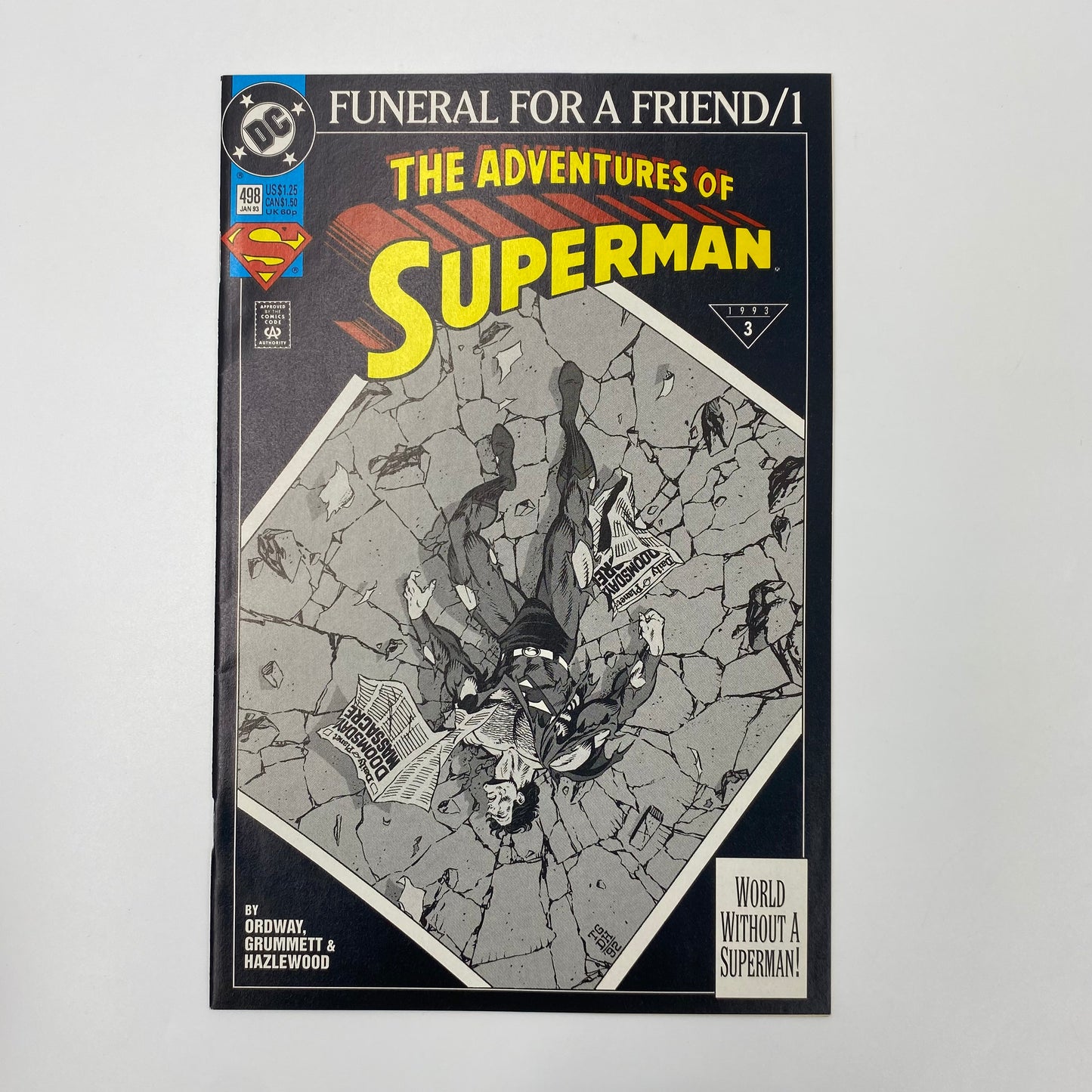 The Adventures of Superman #498 Funeral for a Friend part 1 (1993) DC (FN+)