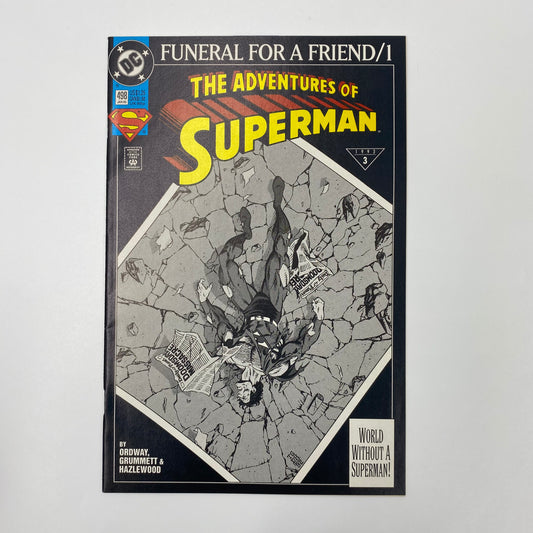 The Adventures of Superman #498 Funeral for a Friend part 1 (1993) DC (FN+)