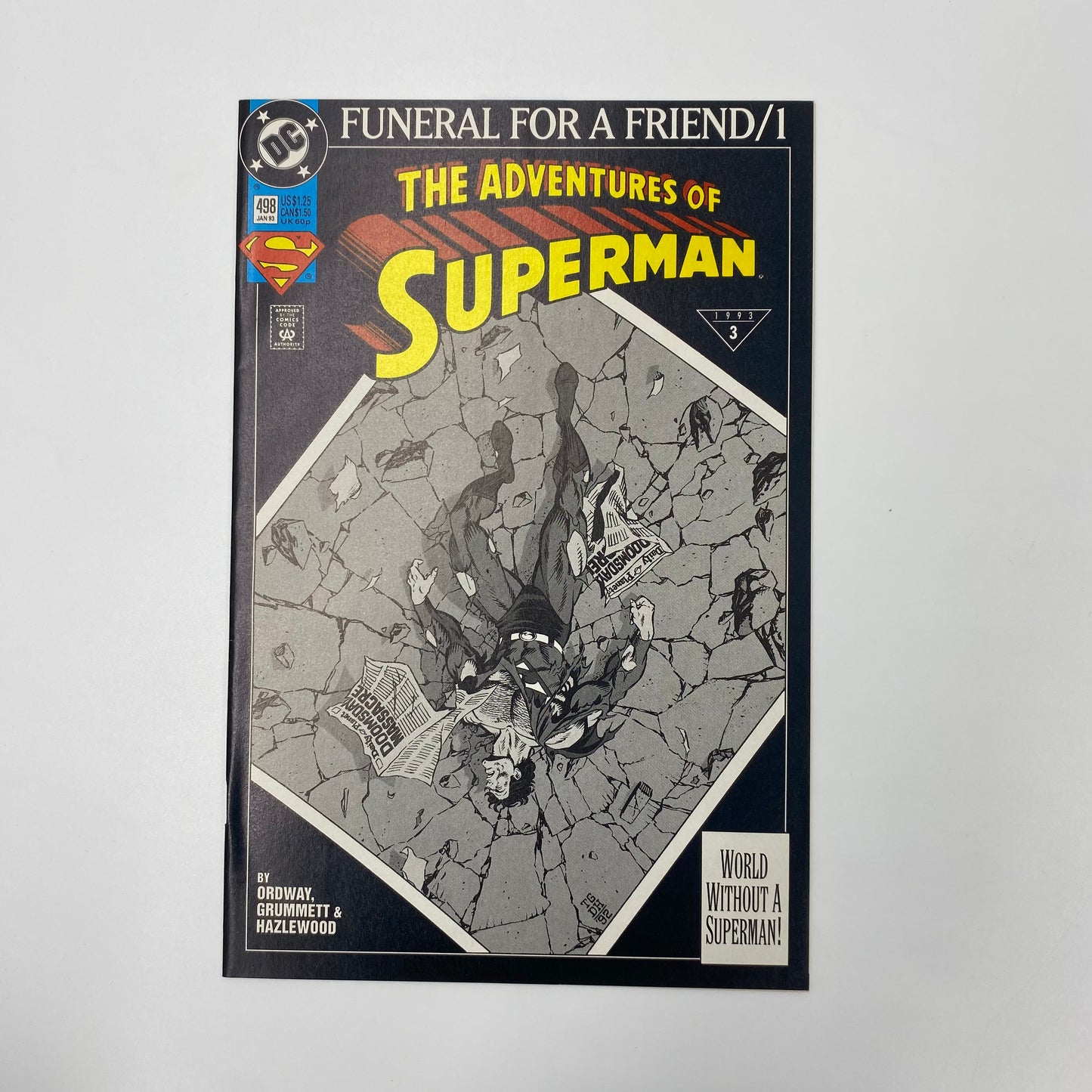 The Adventures of Superman #498 Funeral for a Friend part 1 (1993) DC (FN-)