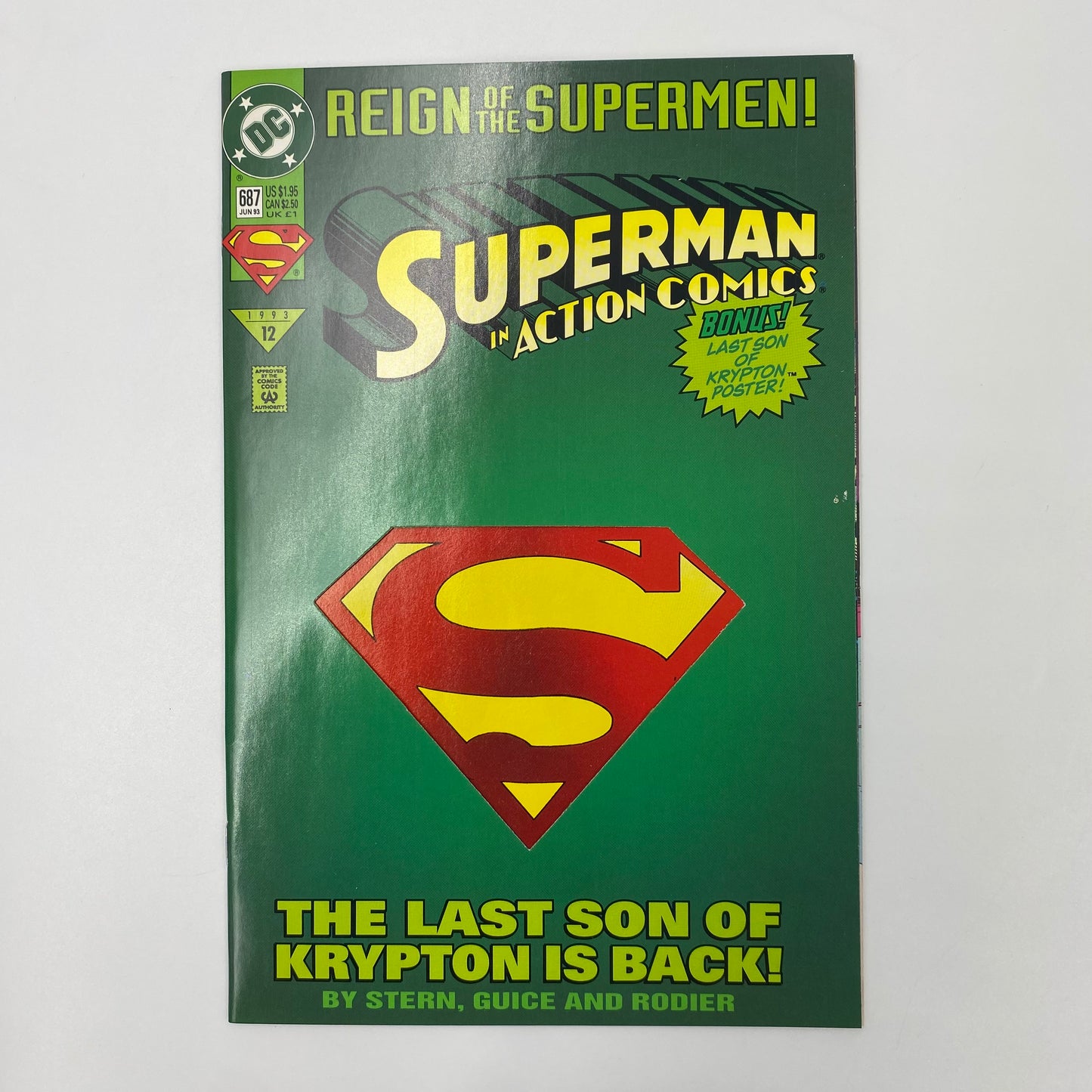 Action Comics #687 Reign of the Supermen! part 1 (1993) DC (FN)