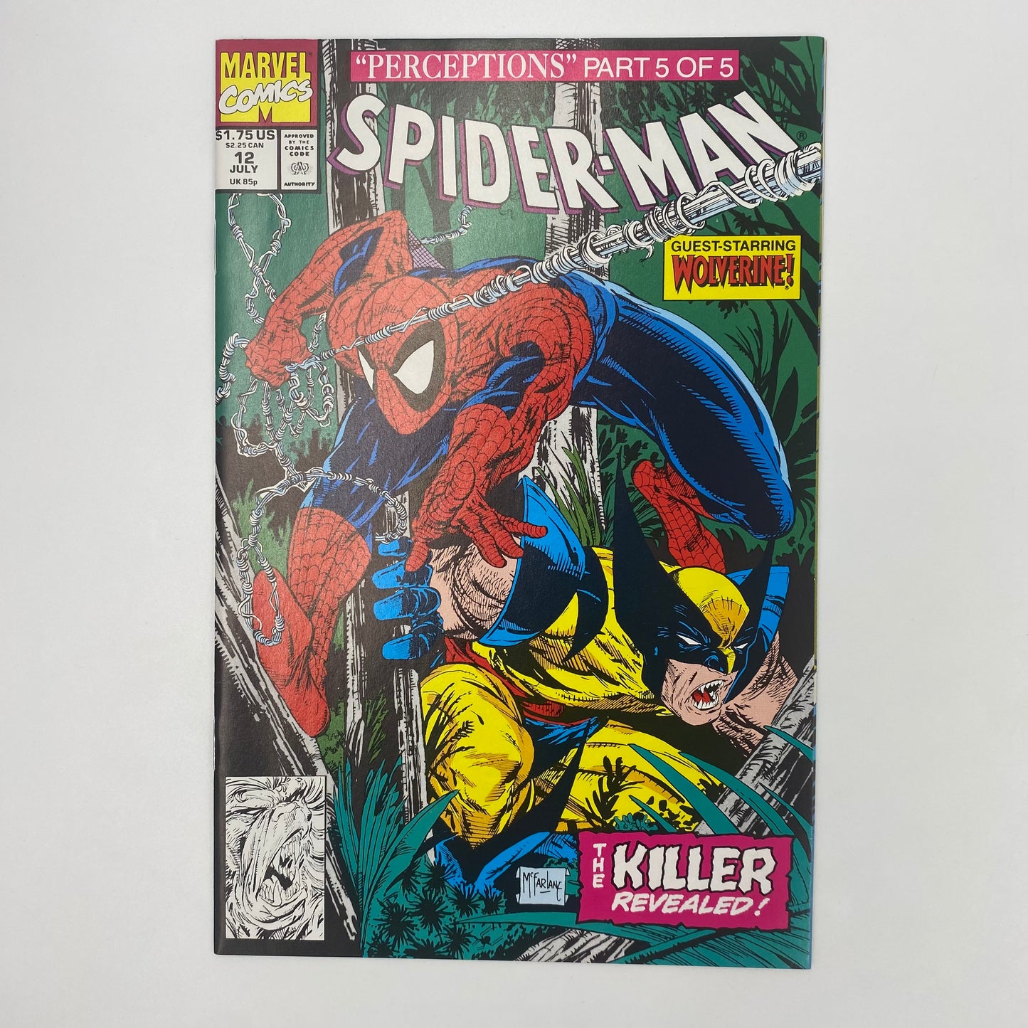 Spider-Man #8-12 “Perceptions” (1991) Marvel (VF, VF, VF, VF, VF-)