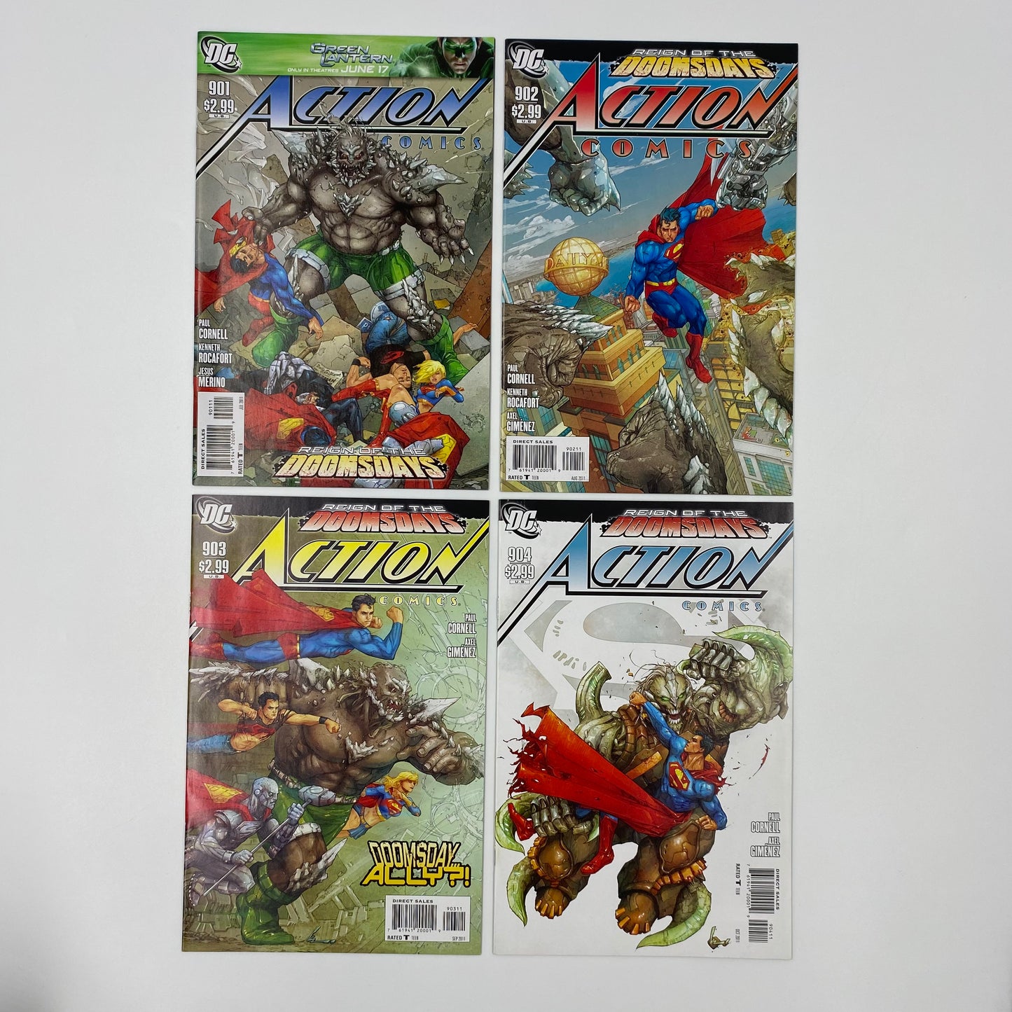 Action Comics #901-904 “Reign of the Doomsdays” (2011) DC (FN to VF)