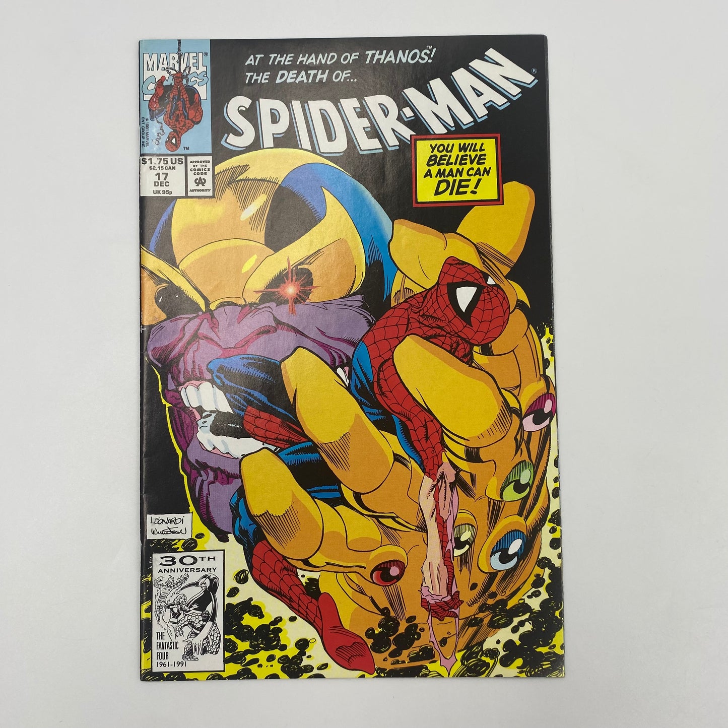 Spider-Man #17 “Infinity Gauntlet” (1991) Marvel (VG+)