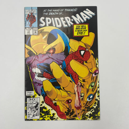 Spider-Man #17 “Infinity Gauntlet” (1991) Marvel (VG+)