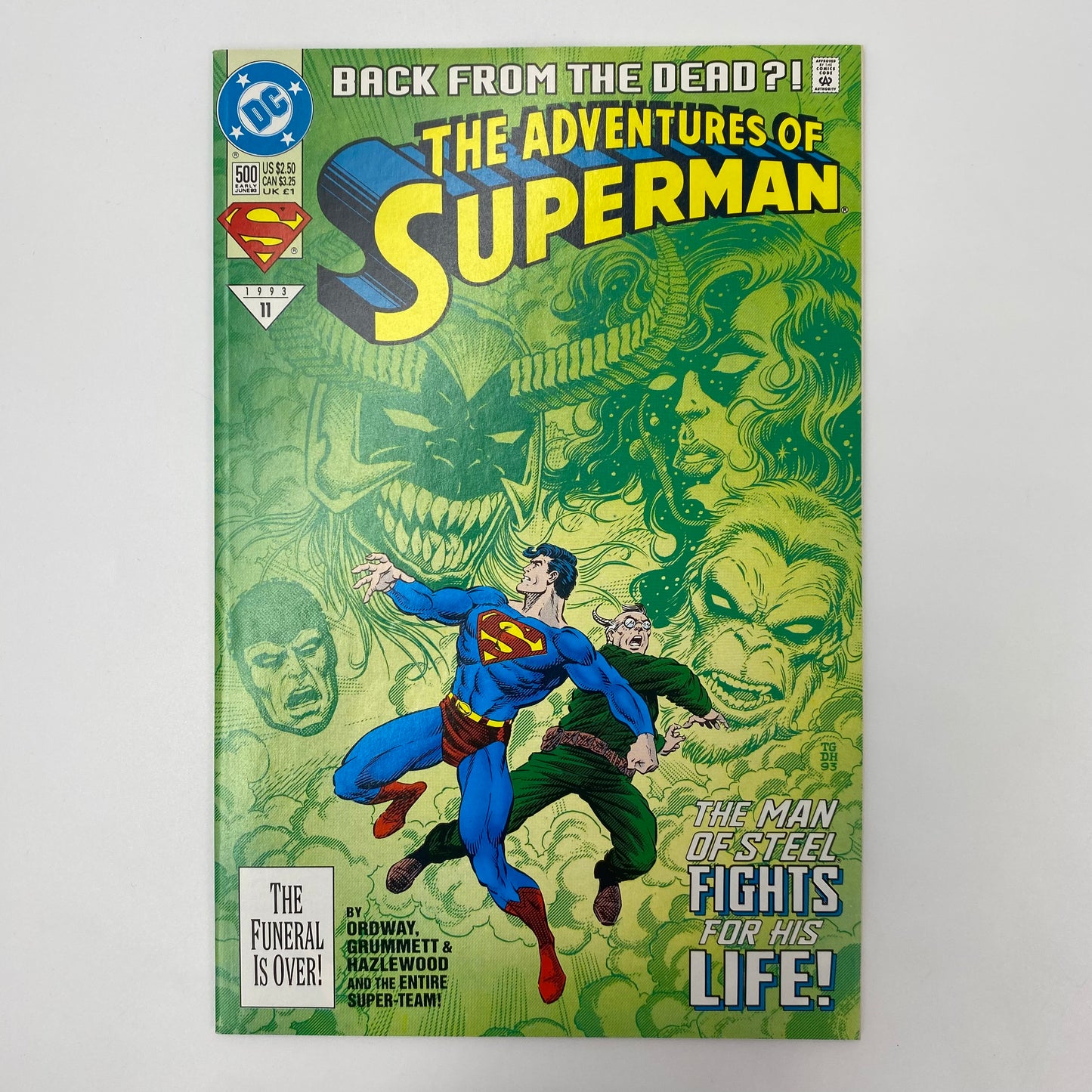 The Adventures of Superman #500 Reign of the Supermen! part 0 (1993) DC (VF) standard cover