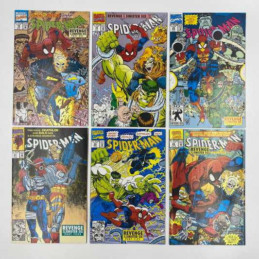 Spider-Man #18-23 “Revenge of the Sinister Six” (1992) Marvel (FN to VF-)