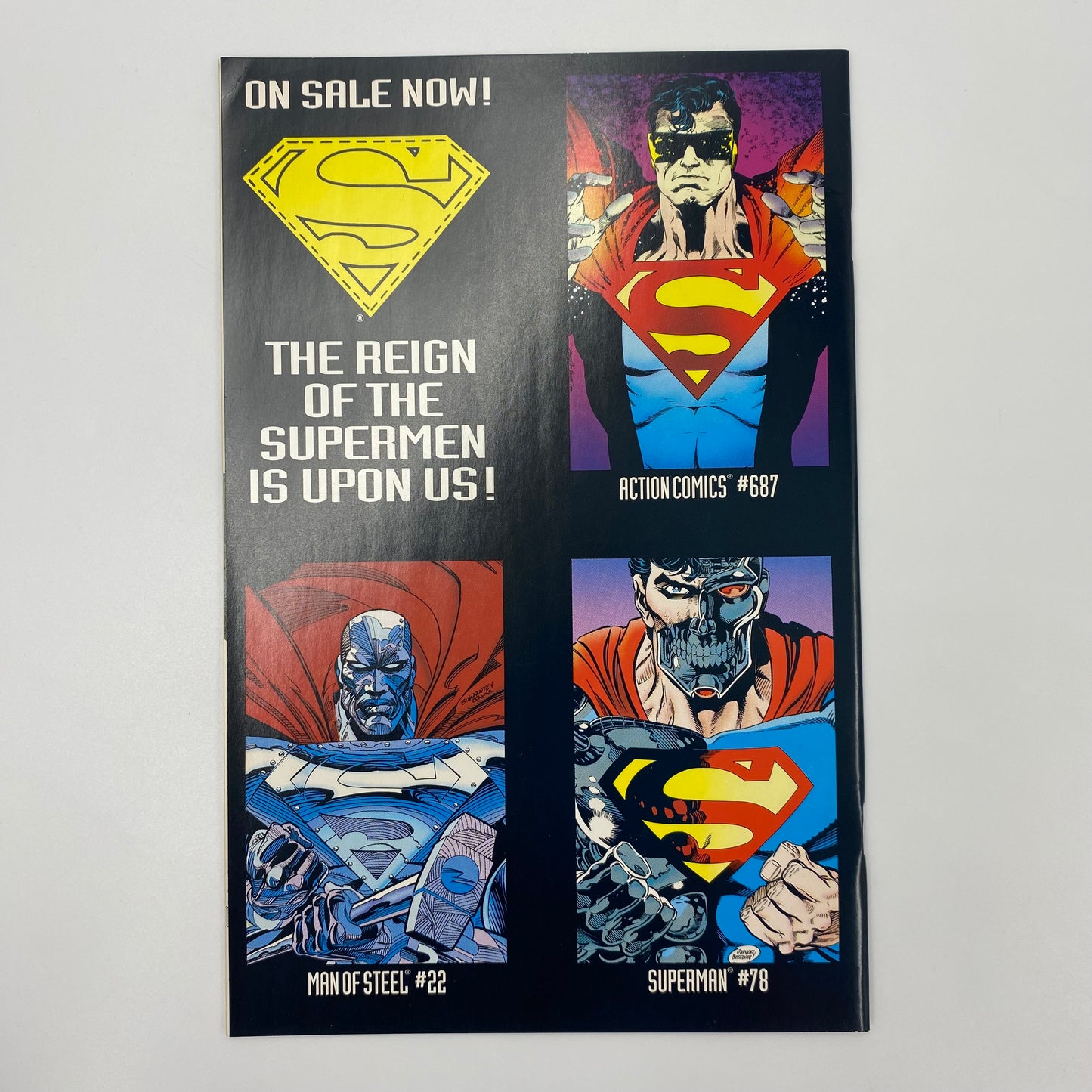 The Adventures of Superman #501 Reign of the Supermen! part 4 (1993) DC (FN+) die-cut cover