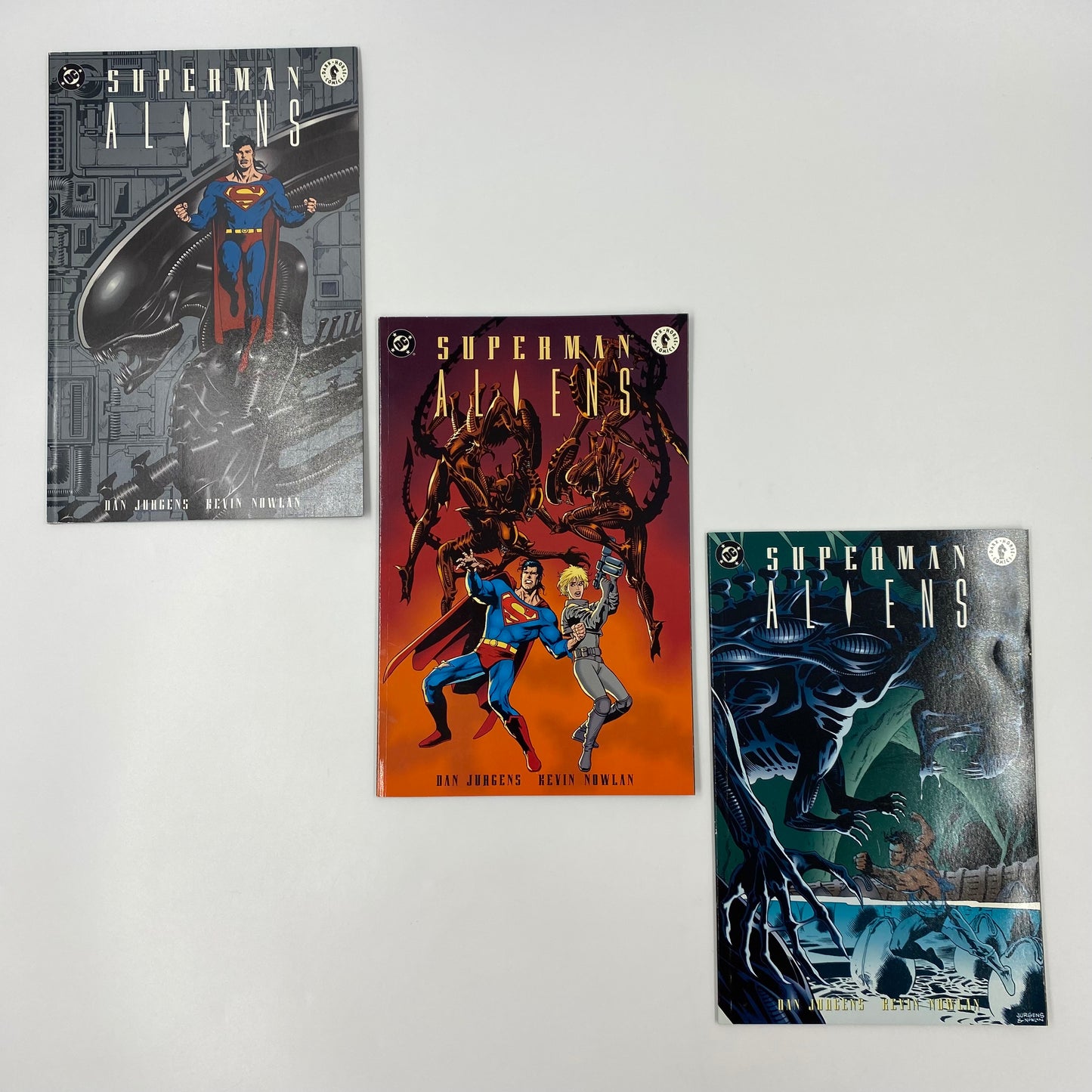Superman Aliens #1-3 (1995) DC & Dark Horse