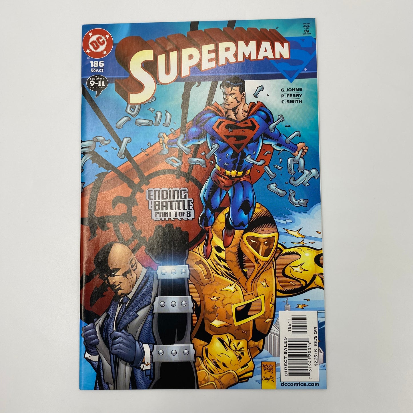 Superman Ending Battle: Superman #186-187 (2002), Adventures of Superman #608-609 (2002), Superman: The Man of Steel #130-131 (2002), Action Comics #795-796 (2002) DC (FN to VF)