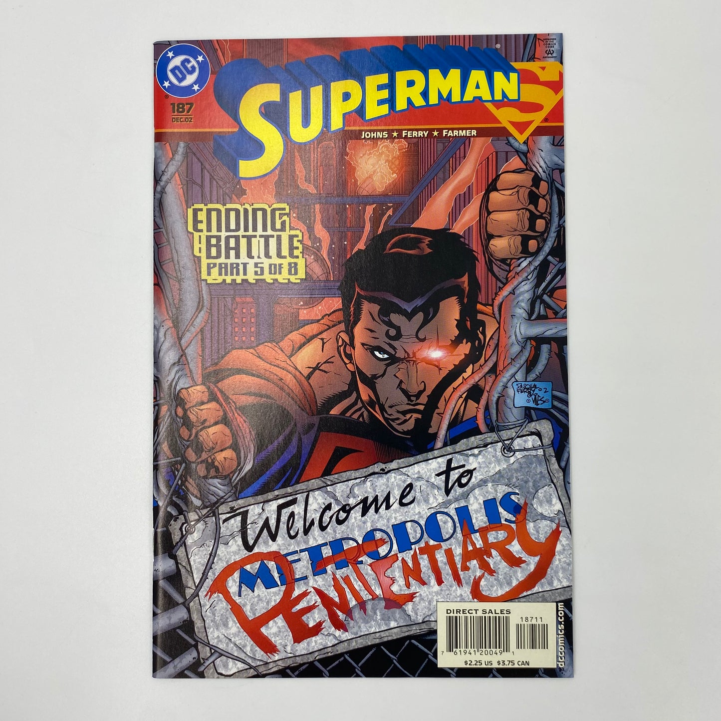 Superman Ending Battle: Superman #186-187 (2002), Adventures of Superman #608-609 (2002), Superman: The Man of Steel #130-131 (2002), Action Comics #795-796 (2002) DC (FN to VF)