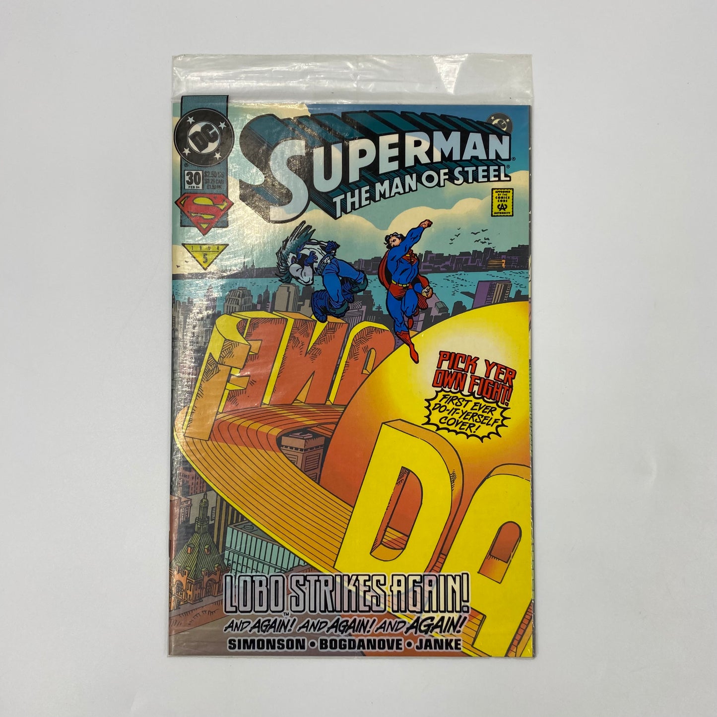 Superman The Man of Steel #30 polybagged (1993) DC (N/A)