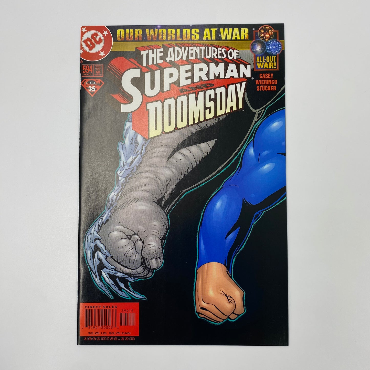 Superman Our Worlds at War: Superman #171-173 (2001), Adventures of Superman #593-595 (2001), Superman: The Man of Steel #115-117 (2001), Action Comics #780-782 (2001) DC (FN to NM)