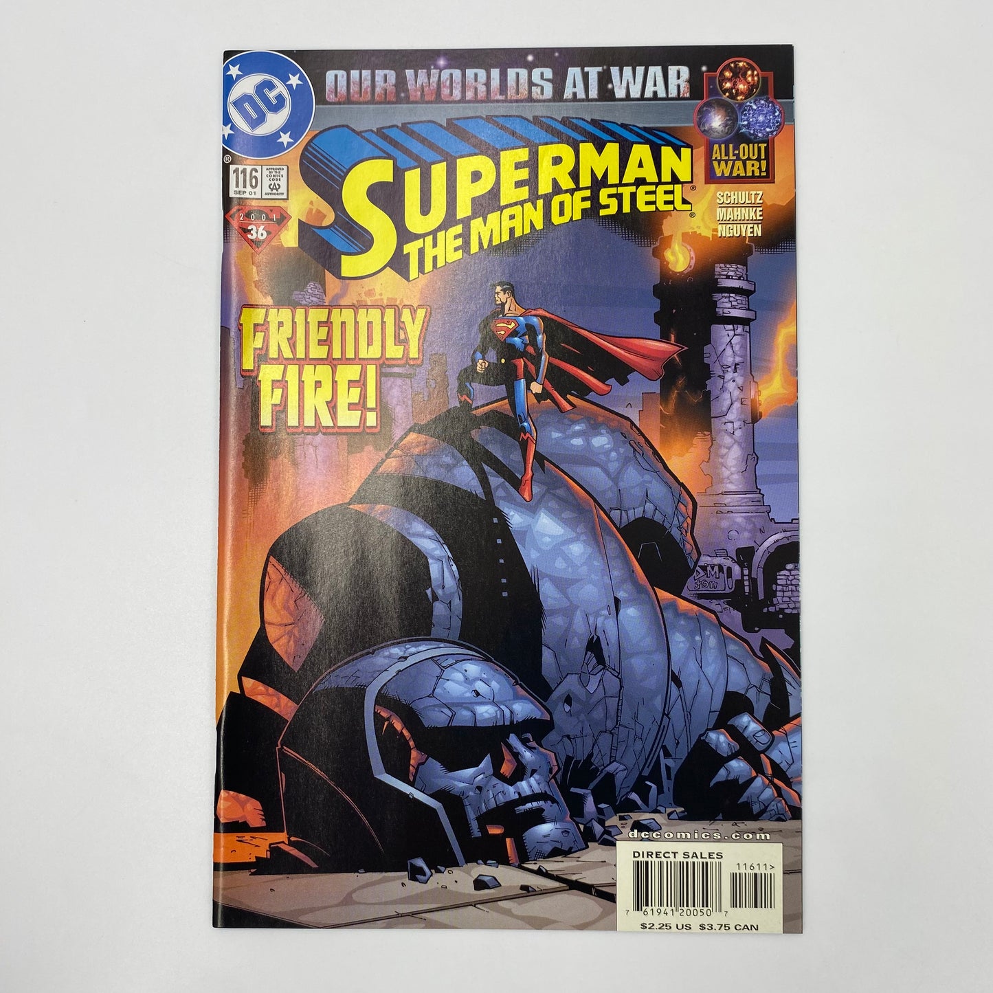 Superman Our Worlds at War: Superman #171-173 (2001), Adventures of Superman #593-595 (2001), Superman: The Man of Steel #115-117 (2001), Action Comics #780-782 (2001) DC (FN to NM)