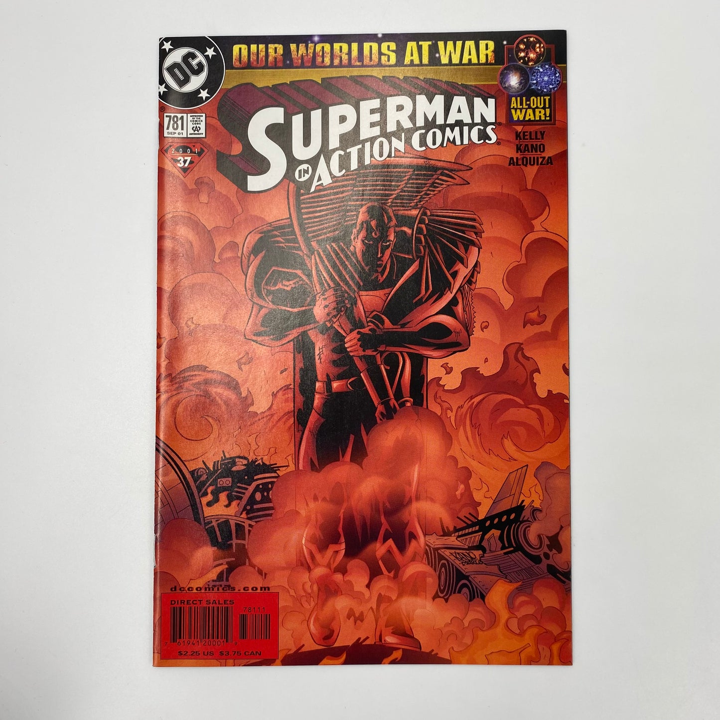 Superman Our Worlds at War: Superman #171-173 (2001), Adventures of Superman #593-595 (2001), Superman: The Man of Steel #115-117 (2001), Action Comics #780-782 (2001) DC (FN to NM)