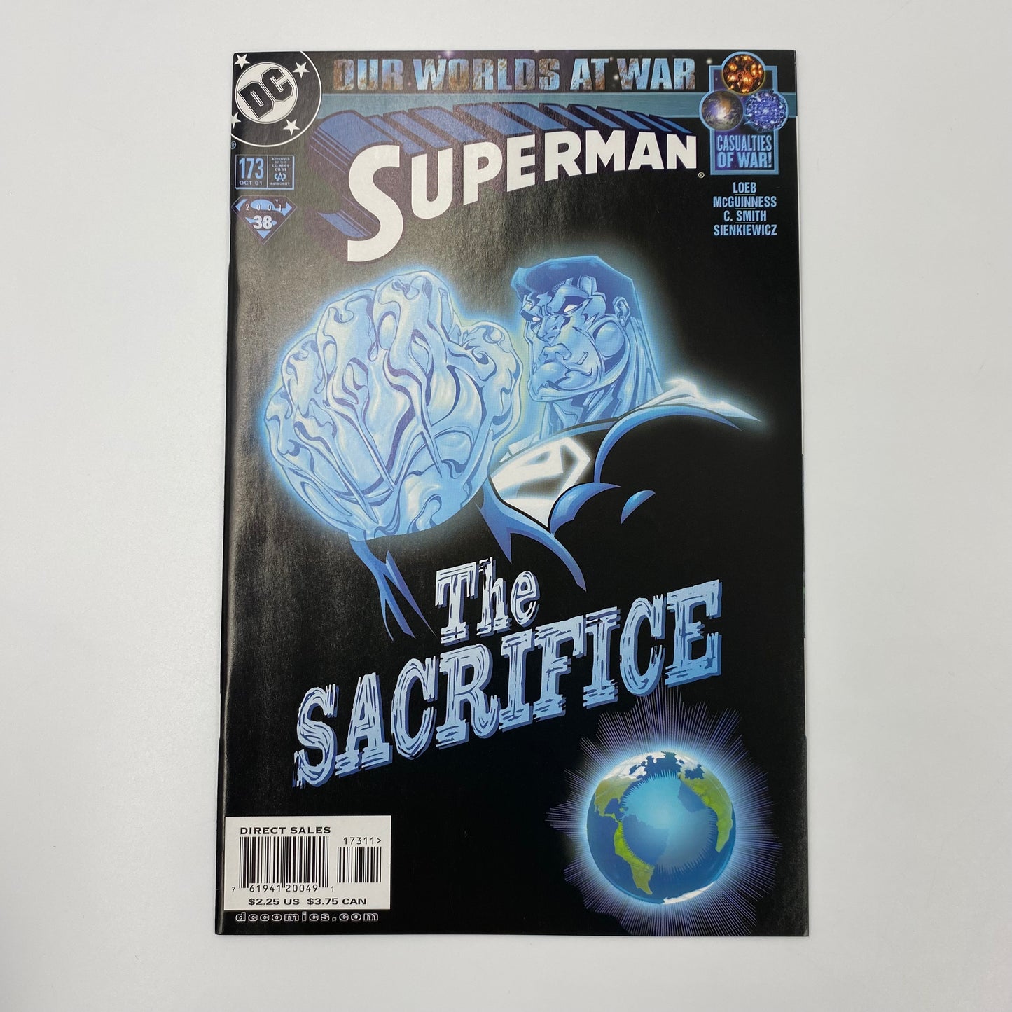 Superman Our Worlds at War: Superman #171-173 (2001), Adventures of Superman #593-595 (2001), Superman: The Man of Steel #115-117 (2001), Action Comics #780-782 (2001) DC (FN to NM)