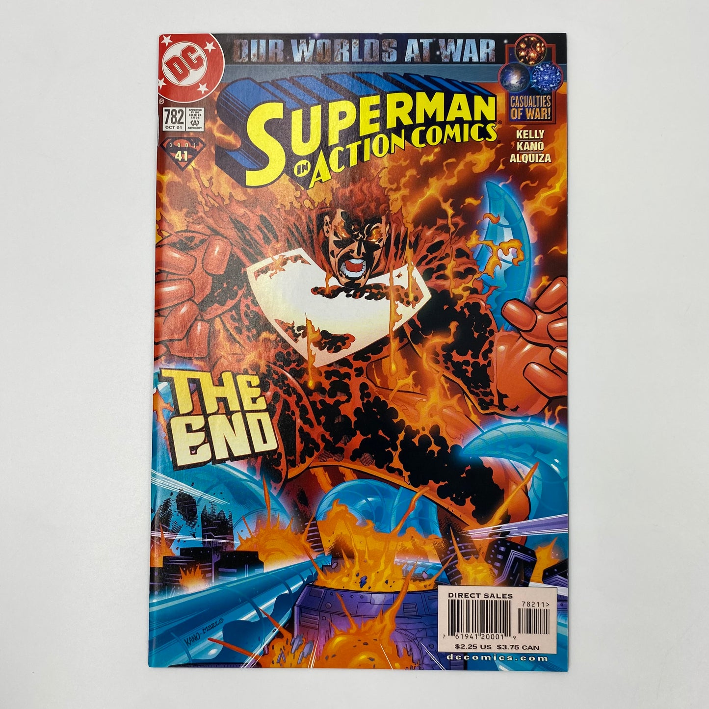 Superman Our Worlds at War: Superman #171-173 (2001), Adventures of Superman #593-595 (2001), Superman: The Man of Steel #115-117 (2001), Action Comics #780-782 (2001) DC (FN to NM)