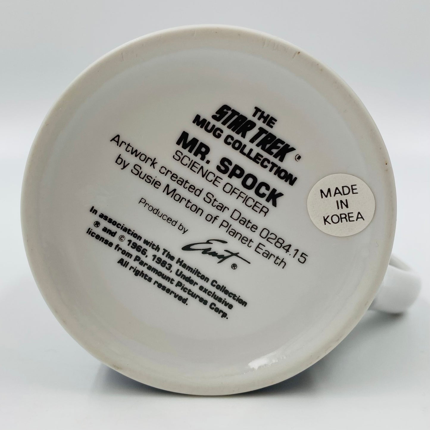 Star Trek Mug Collection Mr. Spock Science Officer 10oz mug (1983) Hamilton Collection