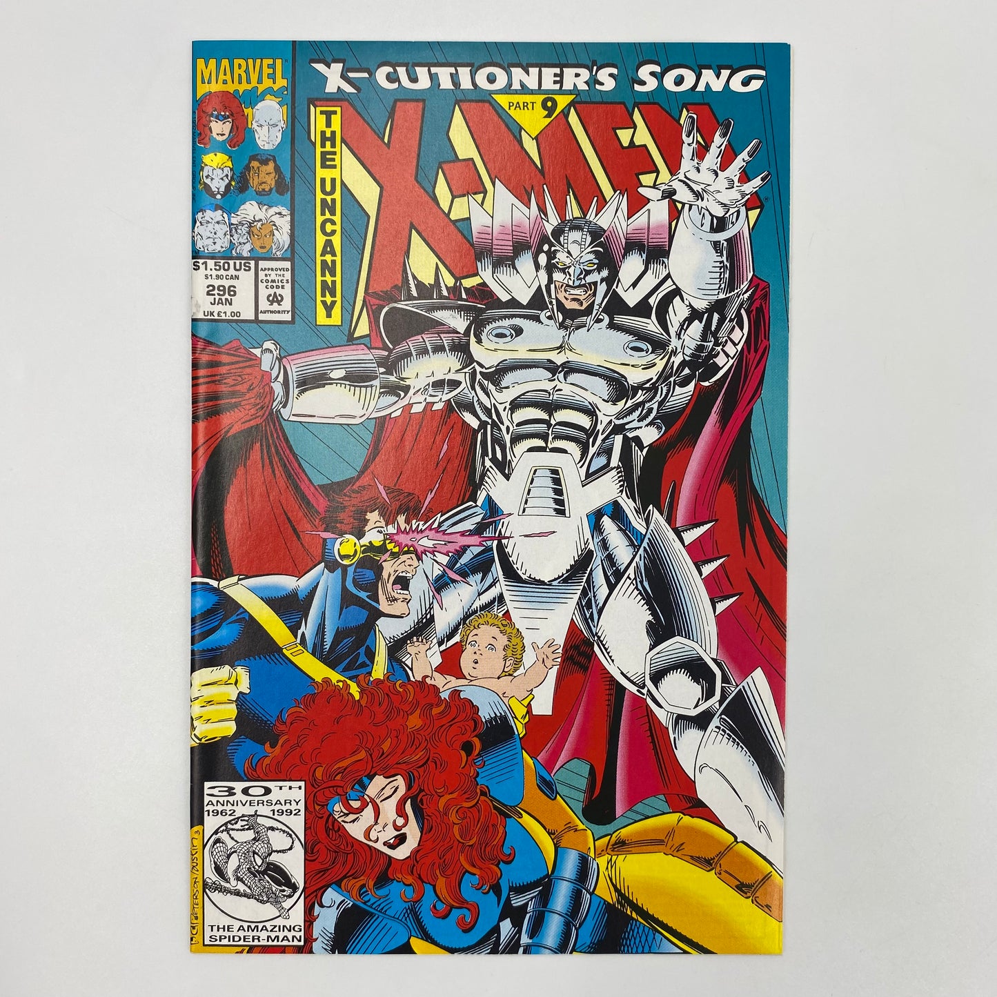Uncanny X-Men #296 unbagged “X-Cutioner’s Song” (1993) Marvel (FN+)