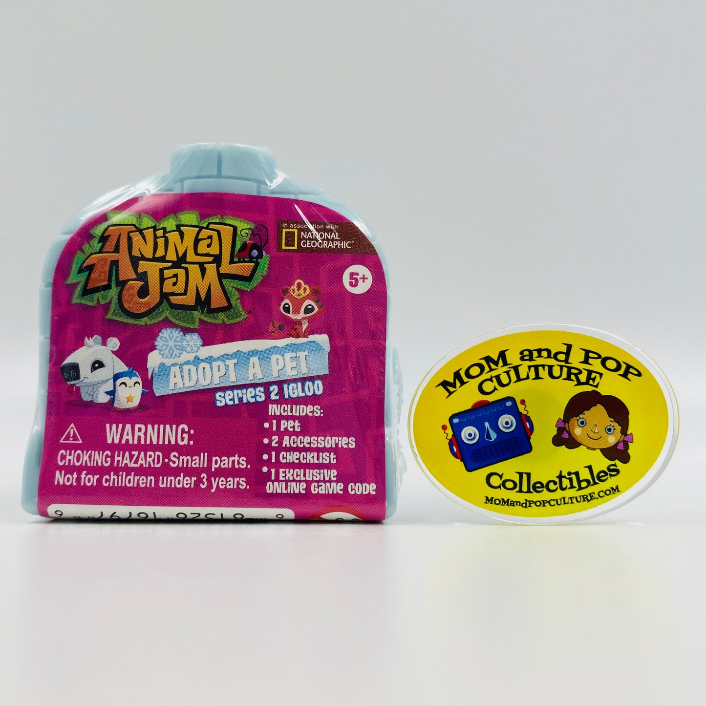 Animal Jam Adopt A Pet Series 2 blue Igloo boxed 1” micro pet figurine (2017) Jazwares