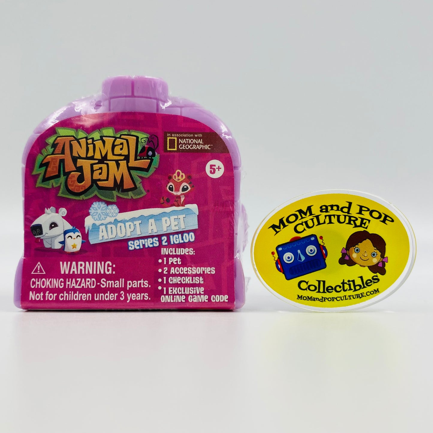 Animal Jam Adopt A Pet Series 2 purple (#2) Igloo boxed 1” micro pet figurine (2017) Jazwares