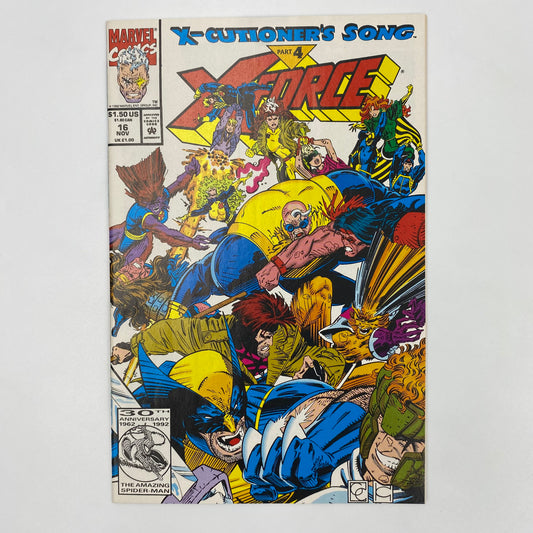 X-Force #16 unbagged “X-Cutioner’s Song” (1992) Marvel (FN)