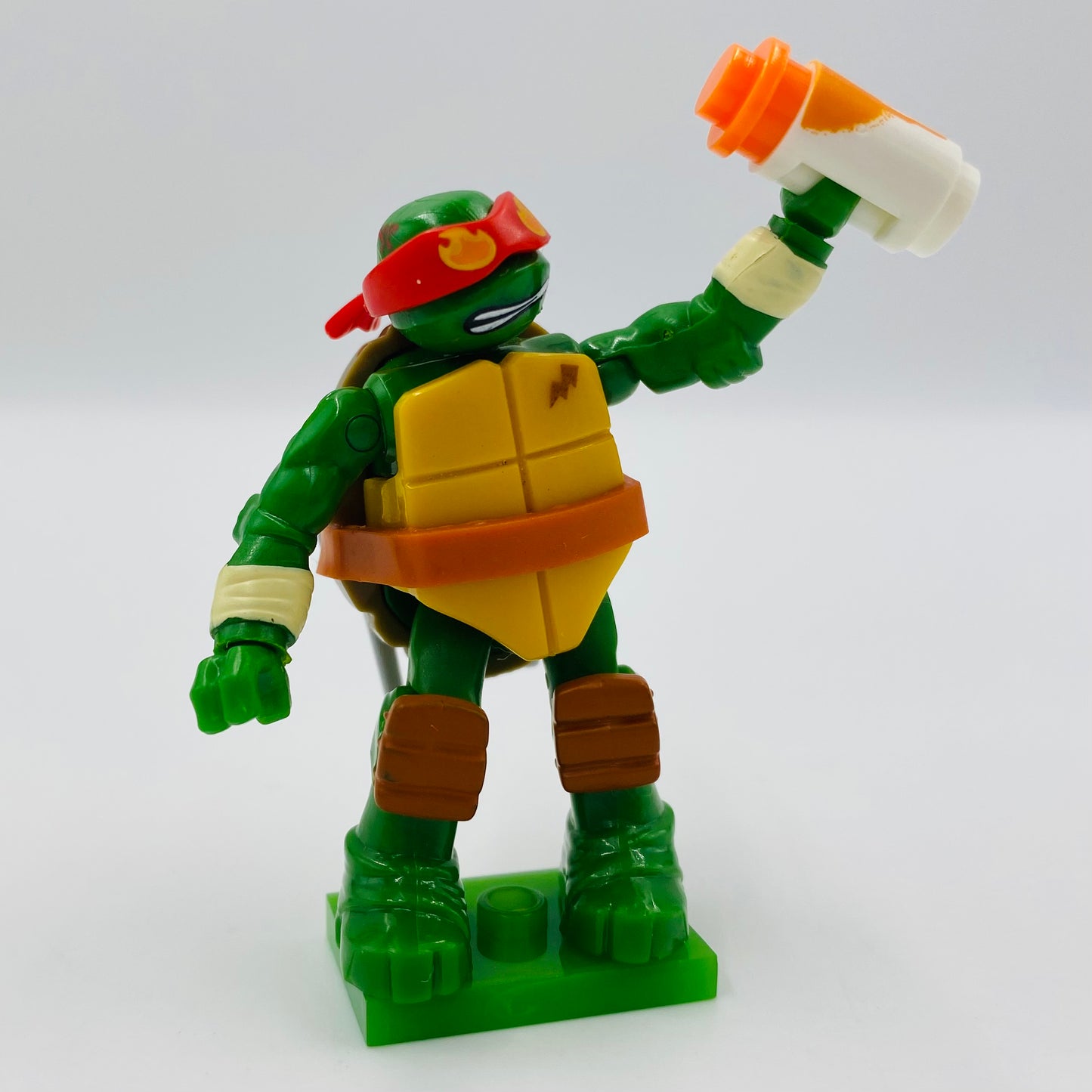 Mega Bloks Teenage Mutant Ninja Turtles series 1 Raphael loose 2” micro action figure (2015) Mattel