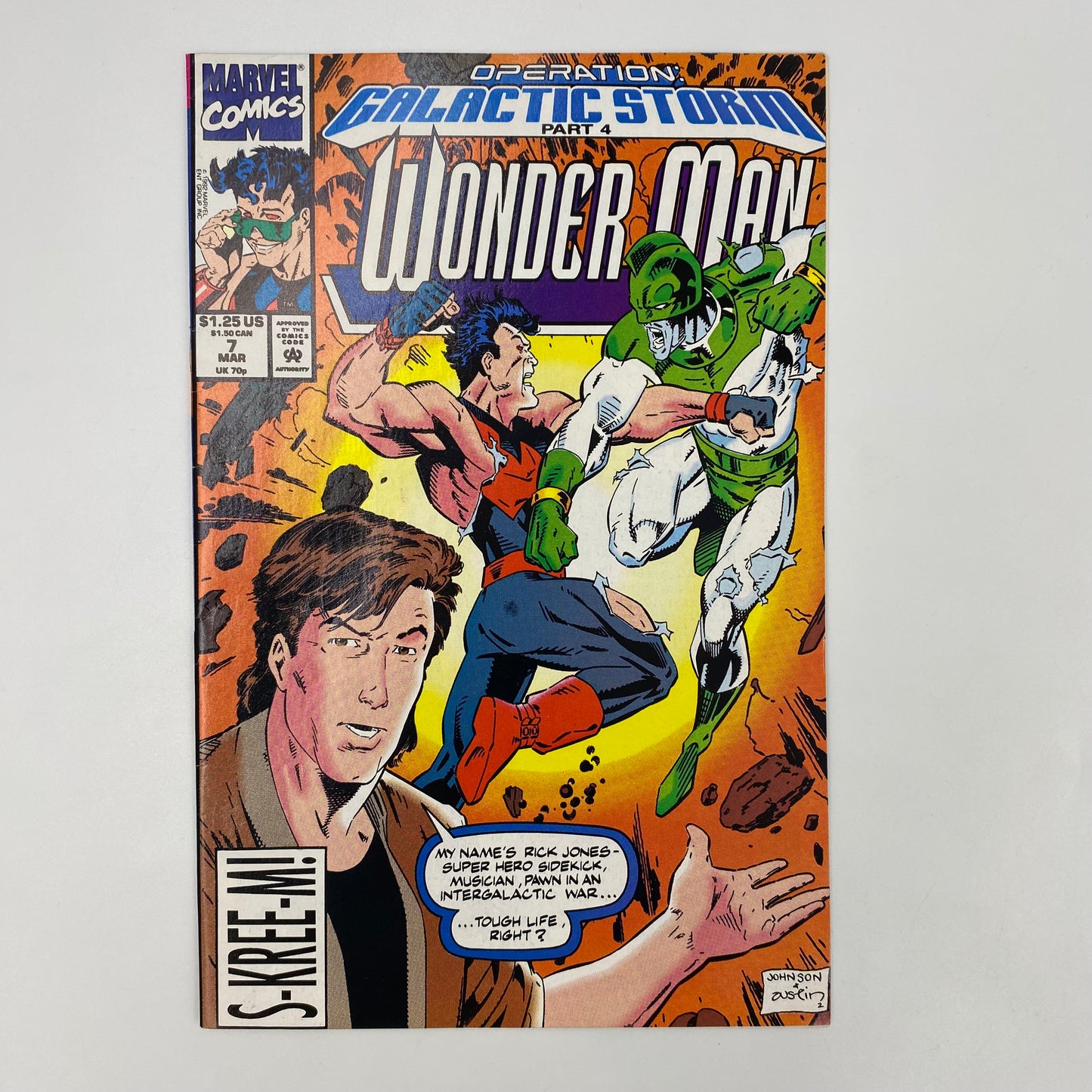 Wonder Man #7 “Operation Galactic Storm” (1992) Marvel (FN)