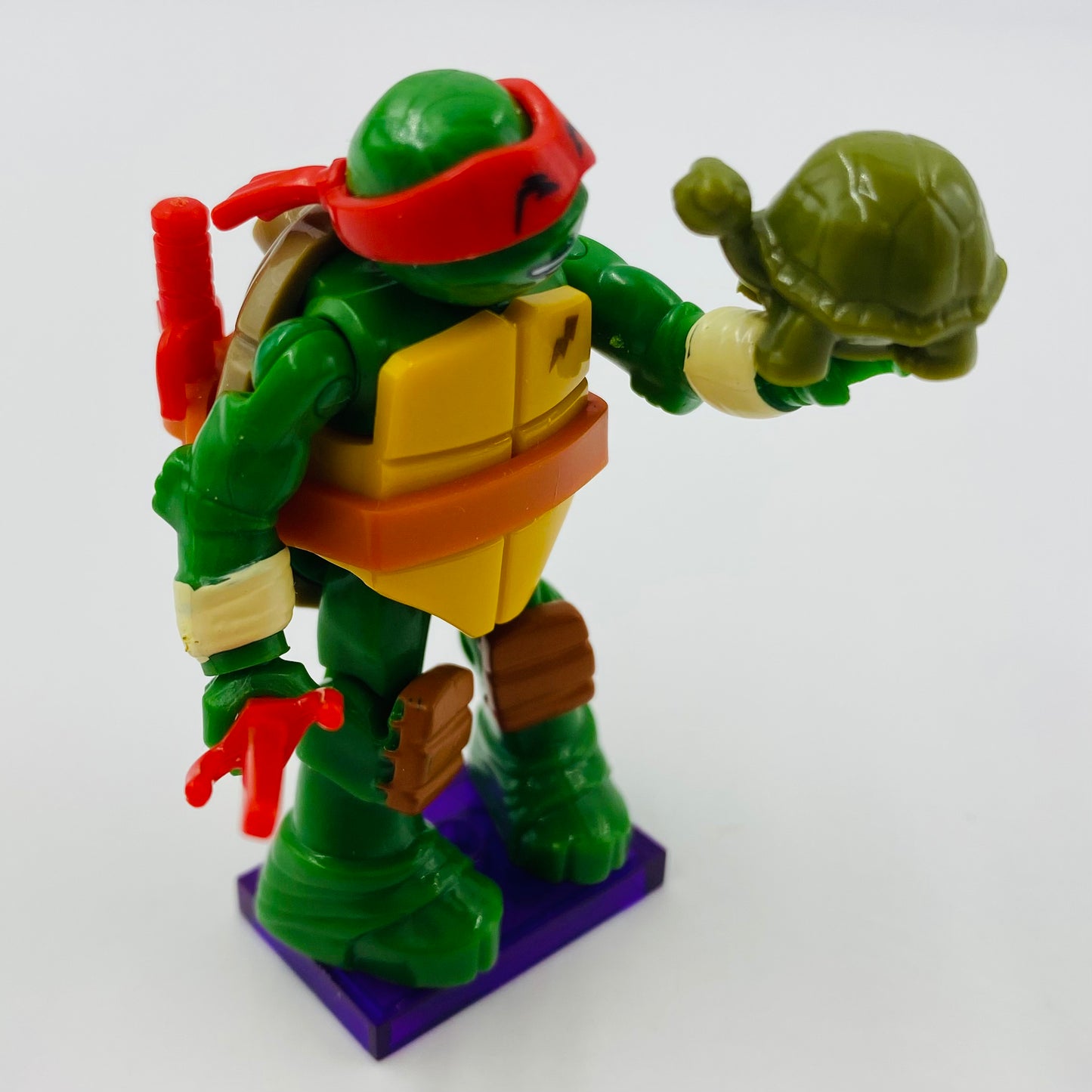 Mega Bloks Teenage Mutant Ninja Turtles series 2 Raphael with Spike loose 2” micro action figure (2015) Mattel